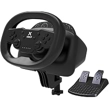 DOYO Wireless Gaming Steering Wheel and Pedals for PC, Switch, PS4, PS3