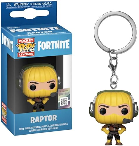 Miniatura 2 de Funko 36966 Pop! Llavero FortniteRaptor, Multicolor