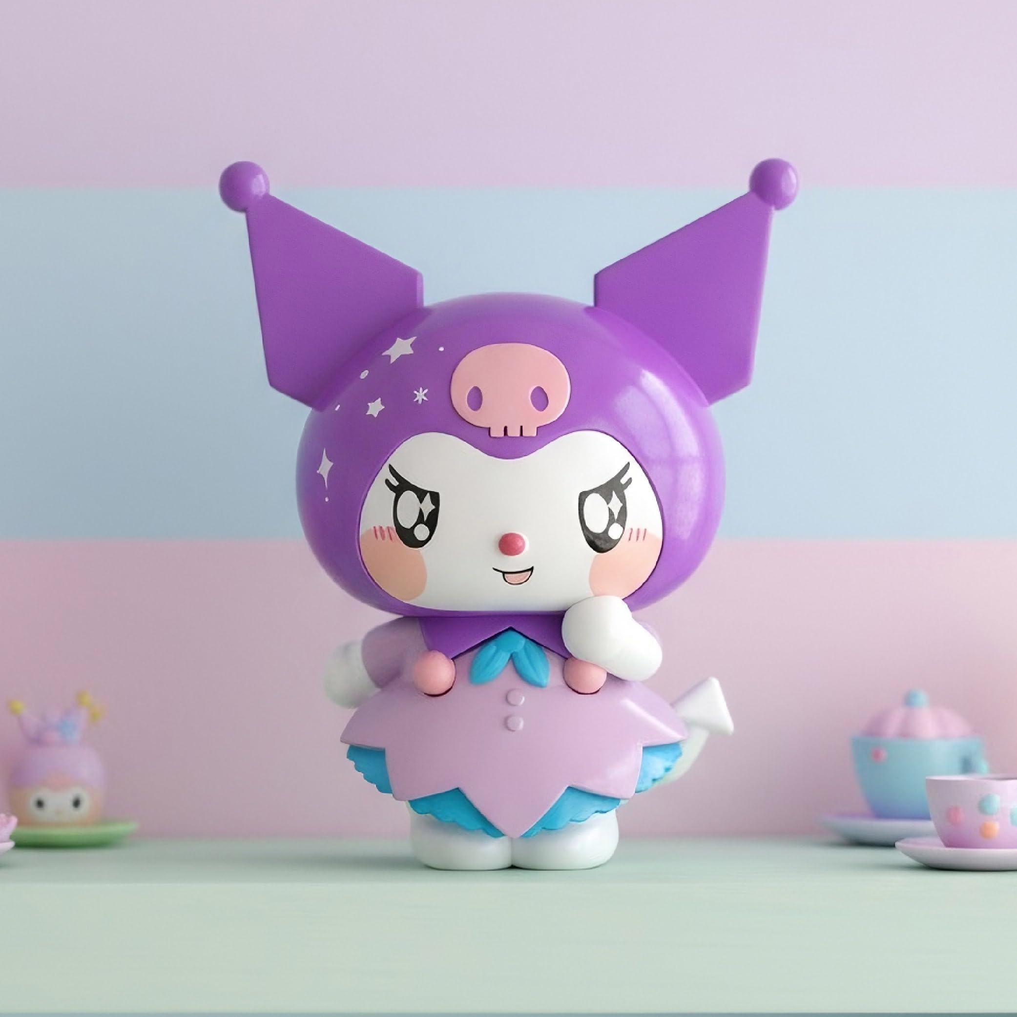 Amazon.com: Comansi Premium Kuromi Figure 16 cm - Hello Kitty and
