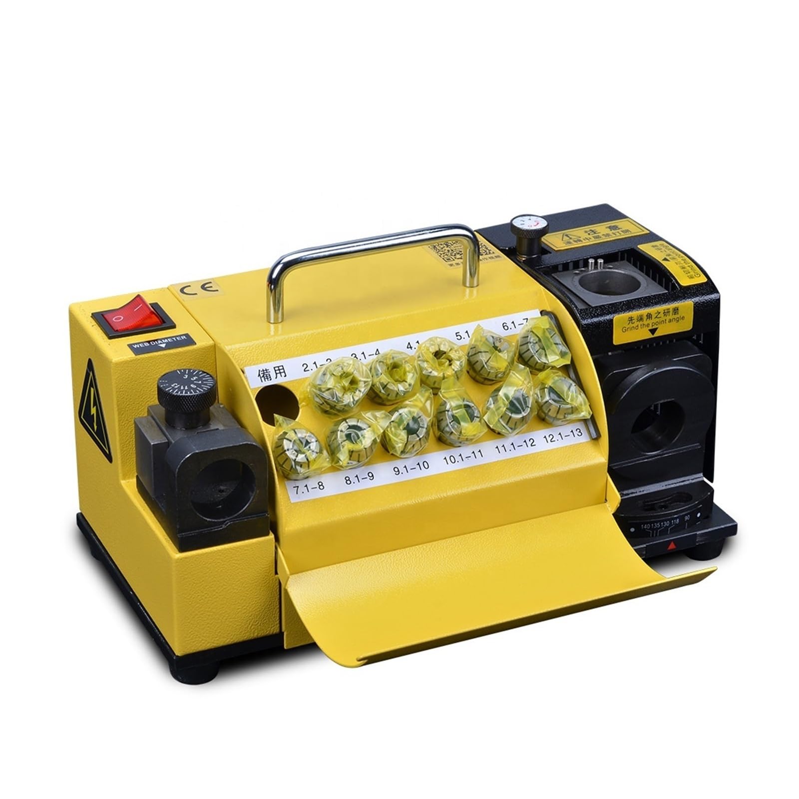 LNHHG MR-13B Portable Drill Bit Grinder Drill Sharpener Grinding Machine Grinding Range 3-13mm Carbide Tool