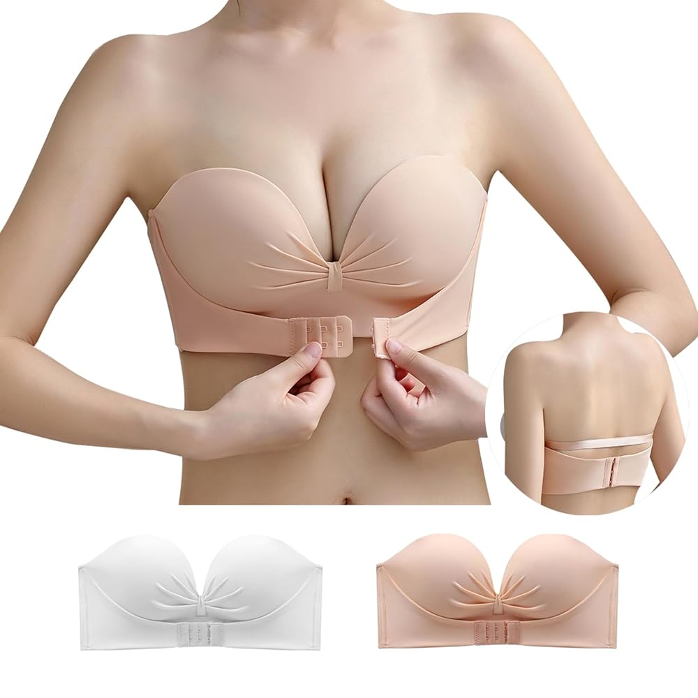 シルバー ストラップレス フレアドレス カーデセットリボンショルダーワンピース(マキシ・ロング