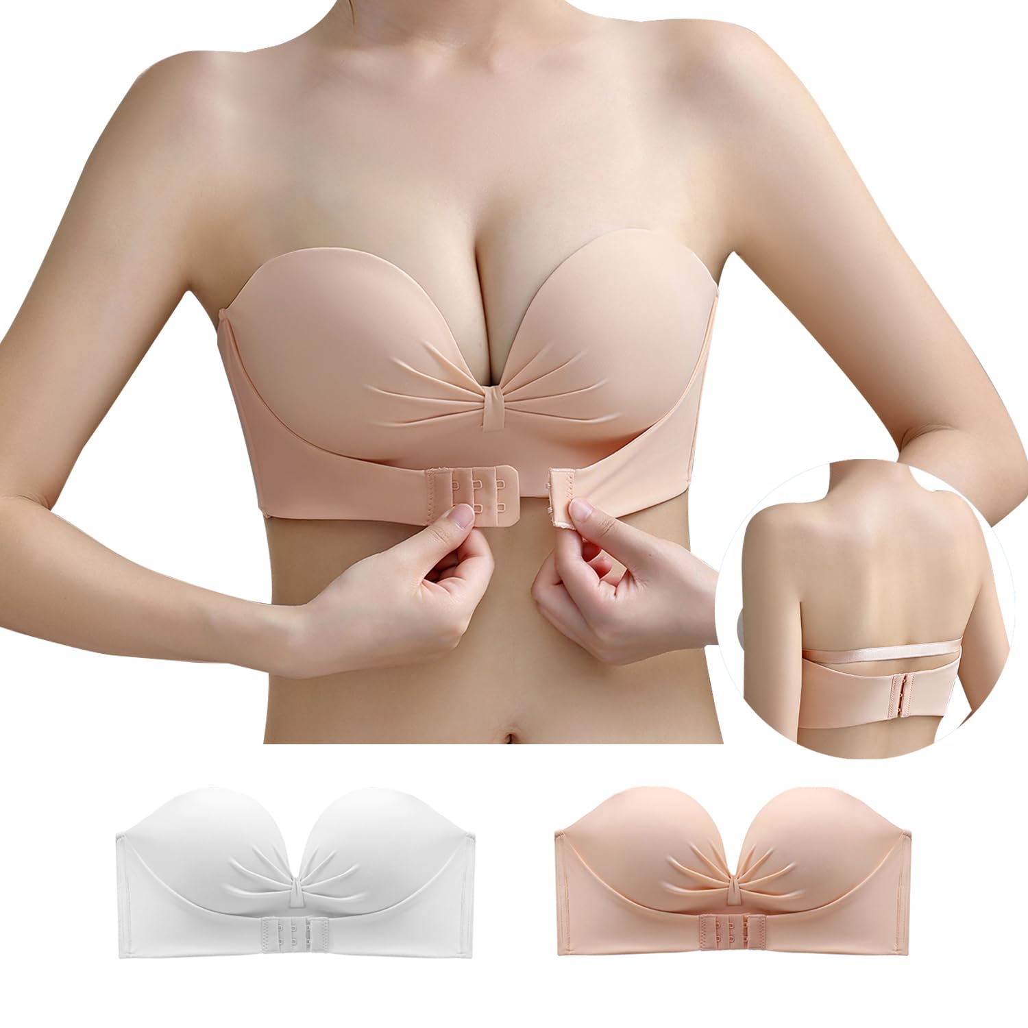 シルバー ストラップレス フレアドレス 61dBS4dJrxL.jpg_BO30,255,255,