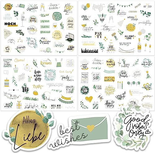 Produktbild von 6 Stück Geburtstagssticker Mit Pinzen,Sticker Geburtstag 270