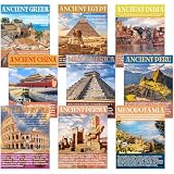 Pasimy 9 Pcs Ancient Civilization Posters Bulk World History Social Studies