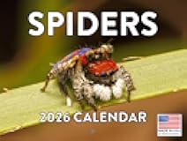Spider Calendar 2026 Spiders Monthly Wall Calender 12 Month | American Made In The USA
