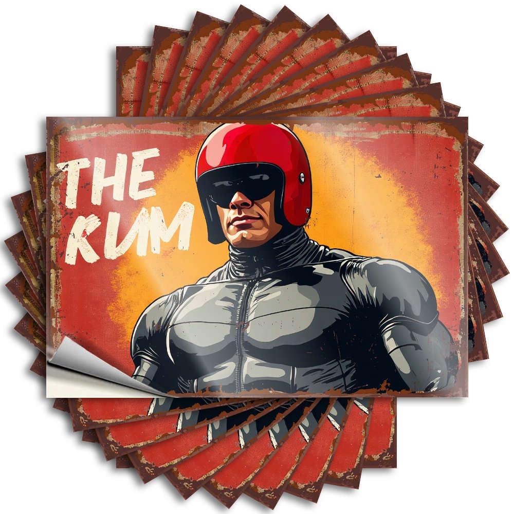 Stuff Decals Garage | The Rum: Bold, Action-Packed Adventure! New Checkered Sticker Pack(6X9CM)