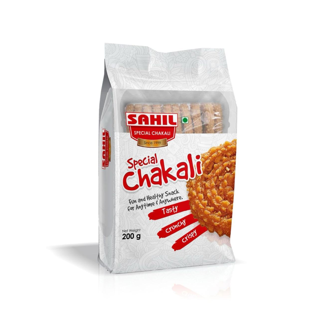 SAHIL - M/S D R Shah And Sons | Special Chakli | Sahil Chakli | Indian Snack | Pack Of 2 | 200 GM each | Indian Authentic Flavour (B09Z29B446) Amazon Price History, Amazon Price Tracker
