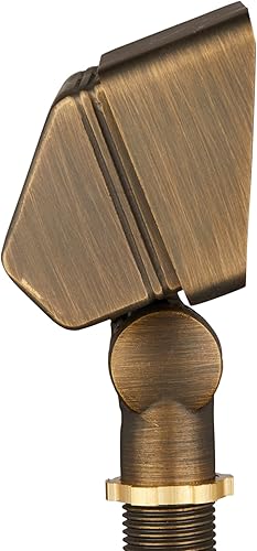 Miniatura 4 de VOLT Paquete de 10 luces de inundación de latón fundido de 12 V (bronce)