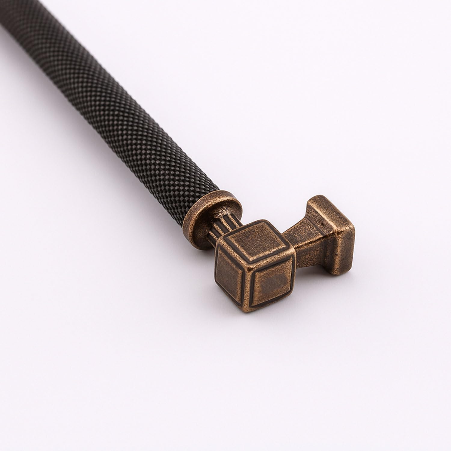 Talas 224 mm Tırtıklı Antik Bakır Metal Kulp Kapak Kulpu Dayanıklı Kulpları Mobilya Çekmece Dolap
