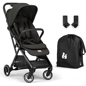 hauck All-in-One Travel Buggy Set Aeroplane Hand Luggage Fly N Care Black