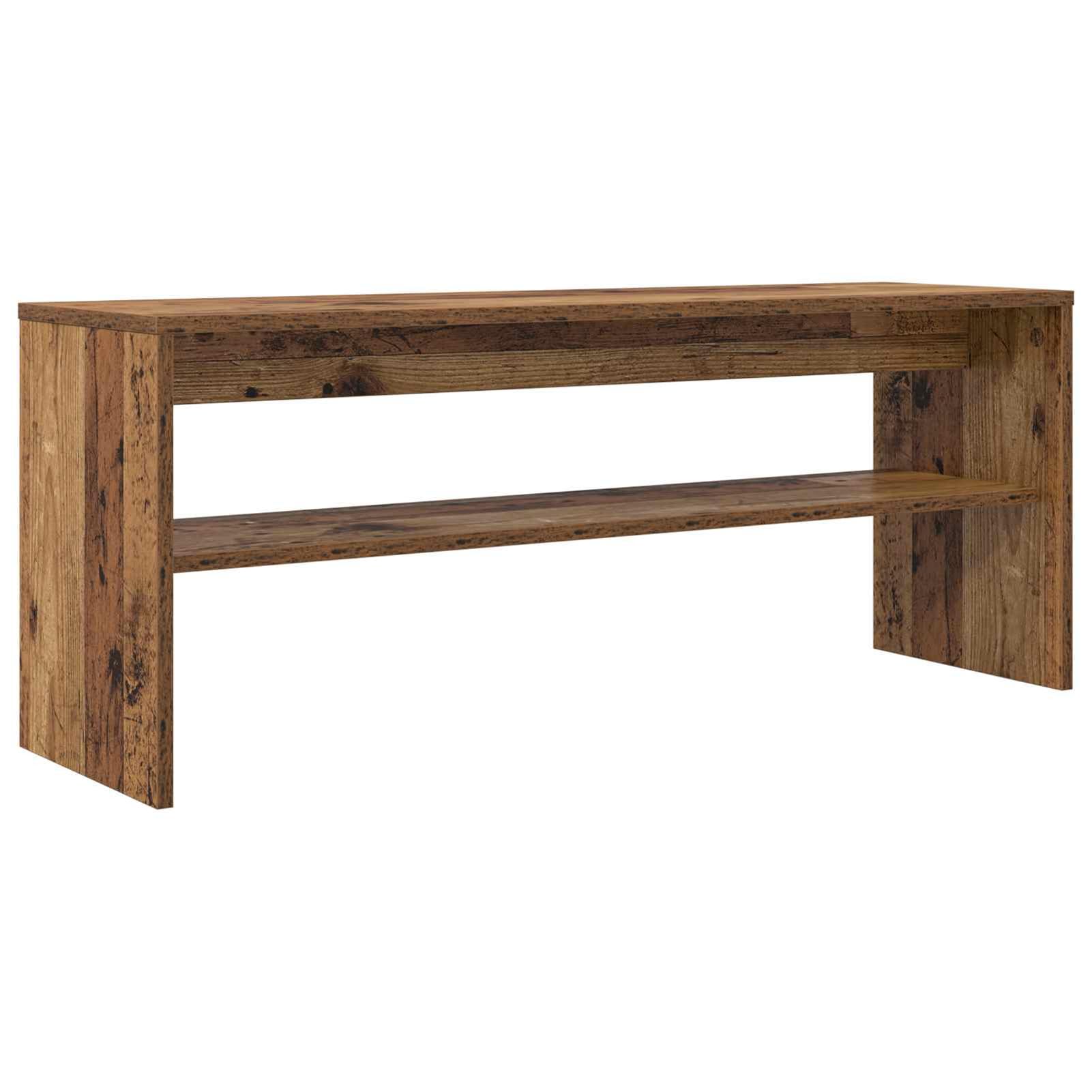Gecheer TV-Schränk Altholz 100 x 30 x 40 cm Holzwerkstoff, Fernsehschrank Fernsehtisch TV-Lowboard für Wohnzimmer Home-Cinema Gamerzimmer8000338