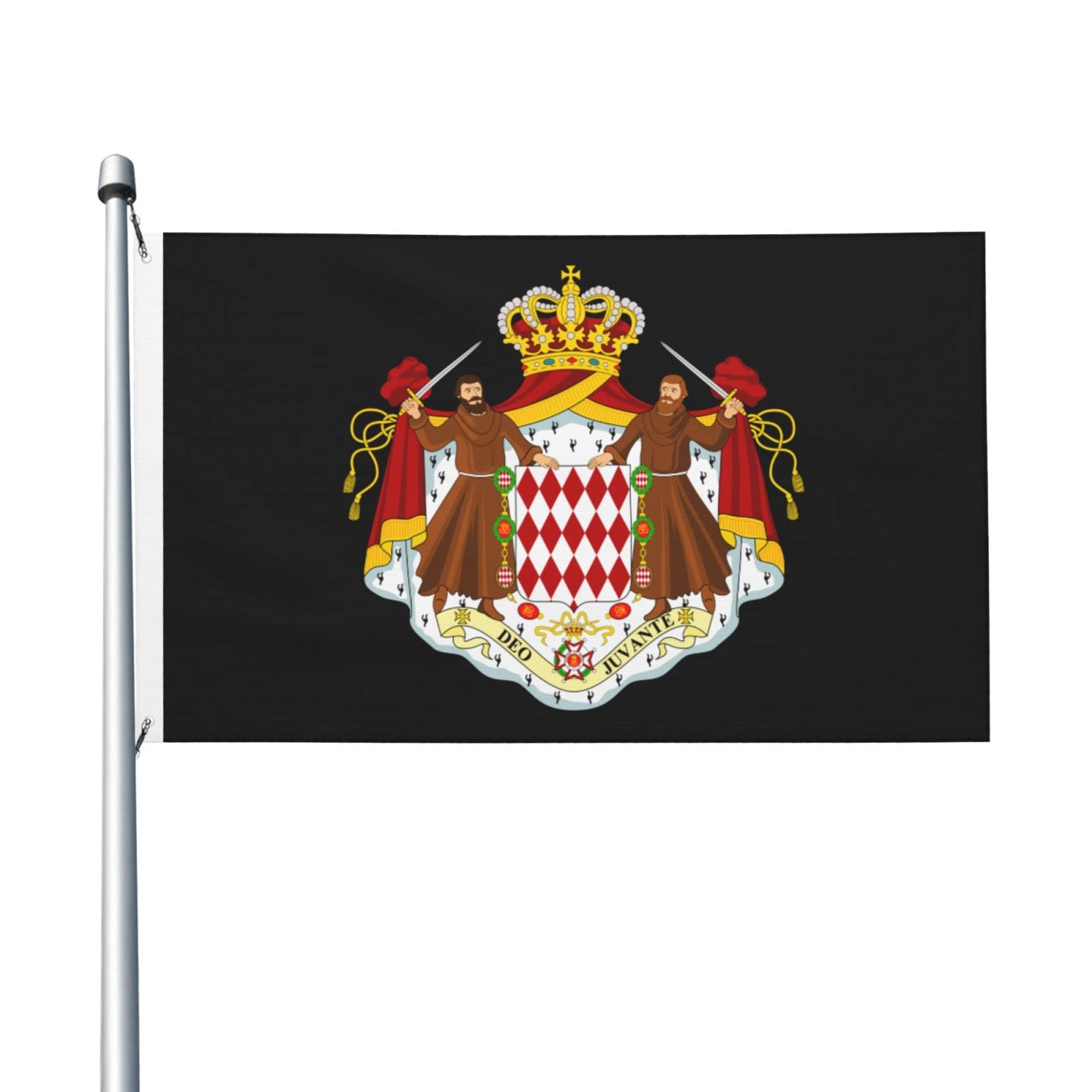 FlagSuperstore Wimpelkette Monaco – 9 M Lang, 30 Flaggen, Aus Wetterfestem Polyester