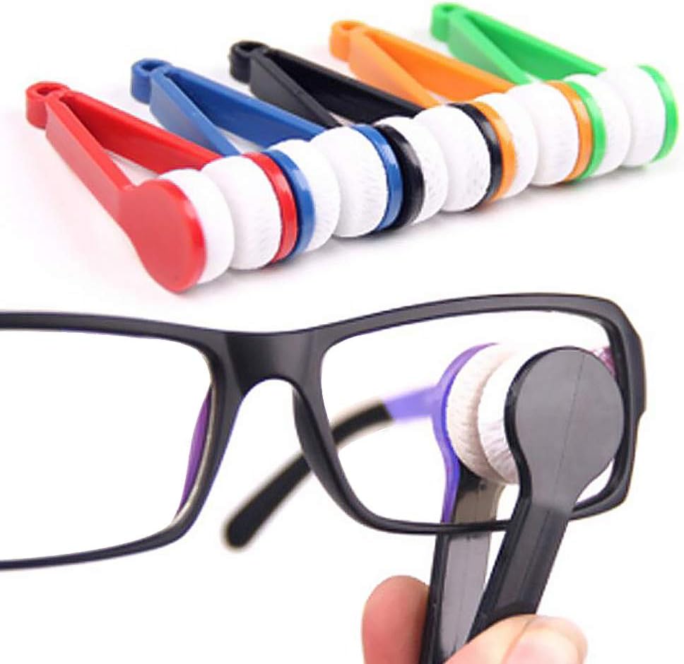 5pcs Spectacle Glass Cleaner Mini Sun Glasses Brush Eyeglass Microfiber Brush Portable Magnetic Glass Lens Cleaner Glasses Cleaning Accessories