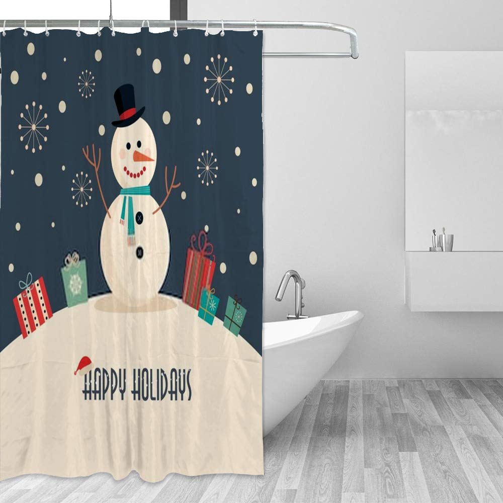Rideau de douche résistant aux moisissures en tissu polyester épais pour la maison
