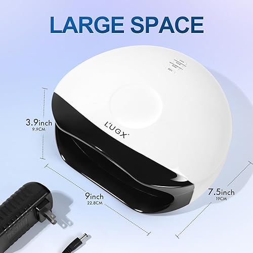 Miniatura 7 de L'UGX Lámpara de uñas LED UV de 56 W, secador de uñas para esmalte de gel, lámpara de curado con luz UV con 4 temporizadores, perfecto para manicura