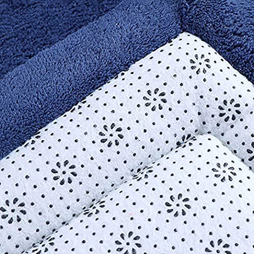Waigg Kii Groot vloerkleed voor baby's, zacht koraal fluwelen babyspeelmat, antislip tatami yogamat, zacht tapijt voor woonkamer slaapkamer (150 x 150 x 2 cm, roze) - Afbeelding 5