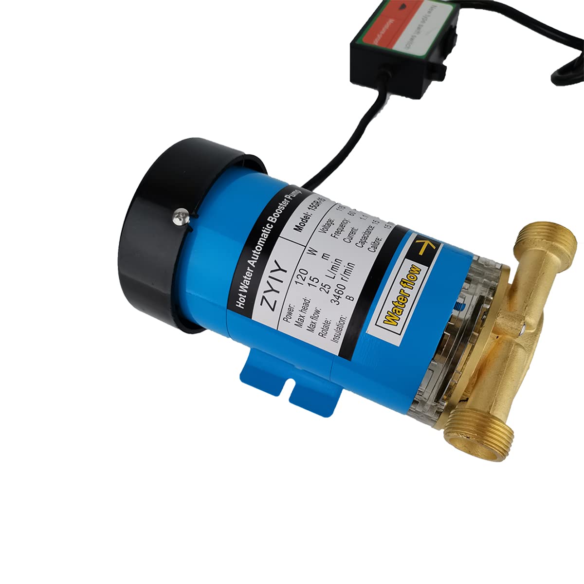 Pompe De Surpression D'eau Automatique 25 M - 180W - Débit 35L/min - IP56 - Pour Douche, Robinet, Jardin - Compacte Et Silencieuse - Alimentation 24V
