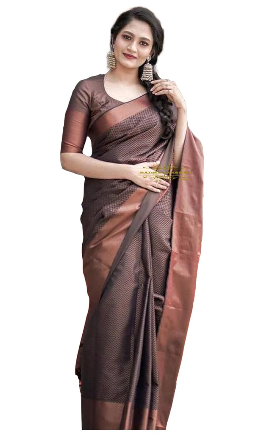 Buy RADHA LAKSHMI Women's Kanjivaram Soft Banarasi Silk Saree With