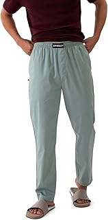 DAMENSCH Regular Fit Cotton Blend Woven Casual Style Pyjama Dual Pockets Breathable Microfibre Waistband Anti-Bacterial St... Price In India