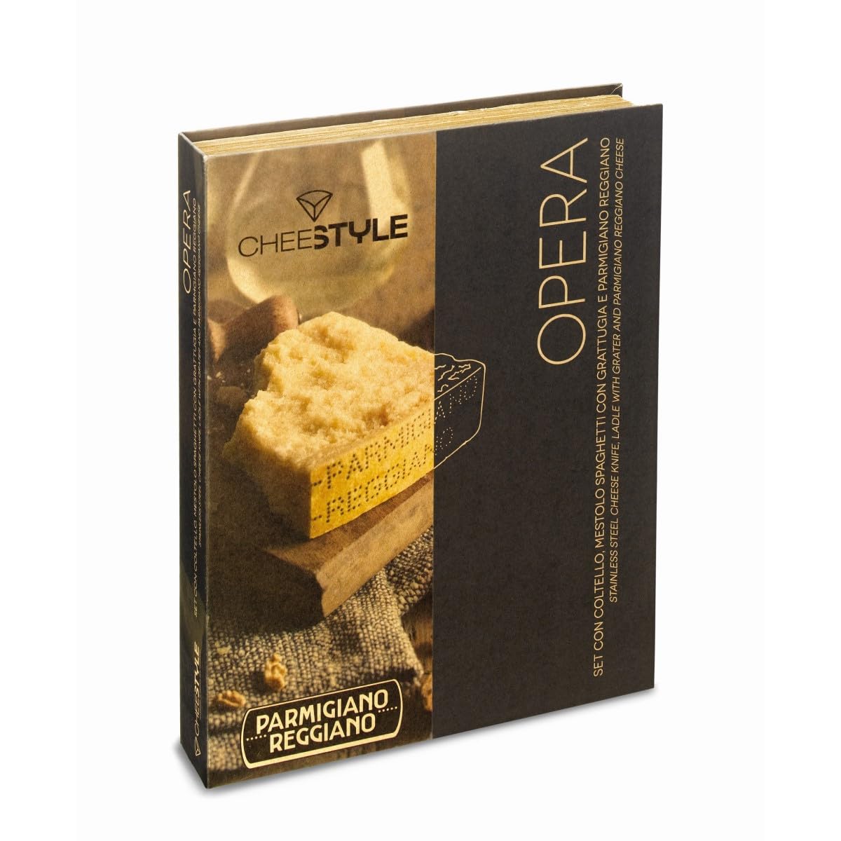 Opera - Geschenkpackung mit Parmigiano Reggiano DOP Vacche Rosse über 24 Monate gereift - 250 g