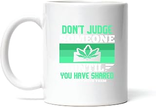 ProWeed idea Gift For Cannabis Advocates Do not Judge Before You Share A Joint Together 11oz 15oz White Coffee Mug