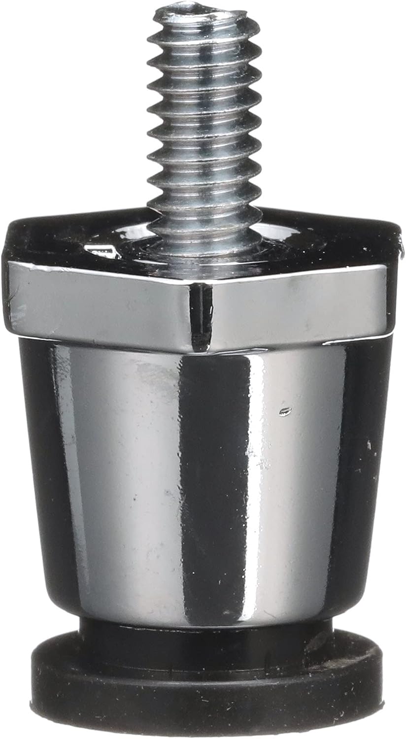 Component Hardware 1" H Chrome Plated Thermoplastic Appliance Leg for Lightweight Countertop Appliances