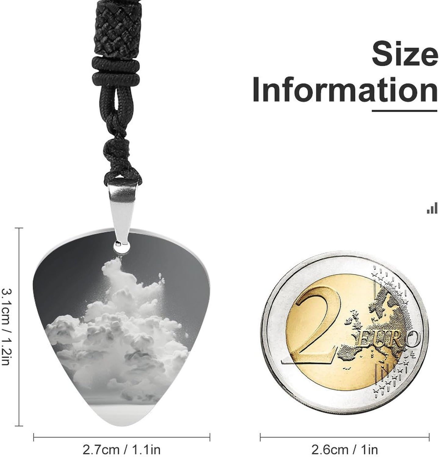 Guitar Pick Necklace Personalized Music Jewelry Bass Accessories image 3