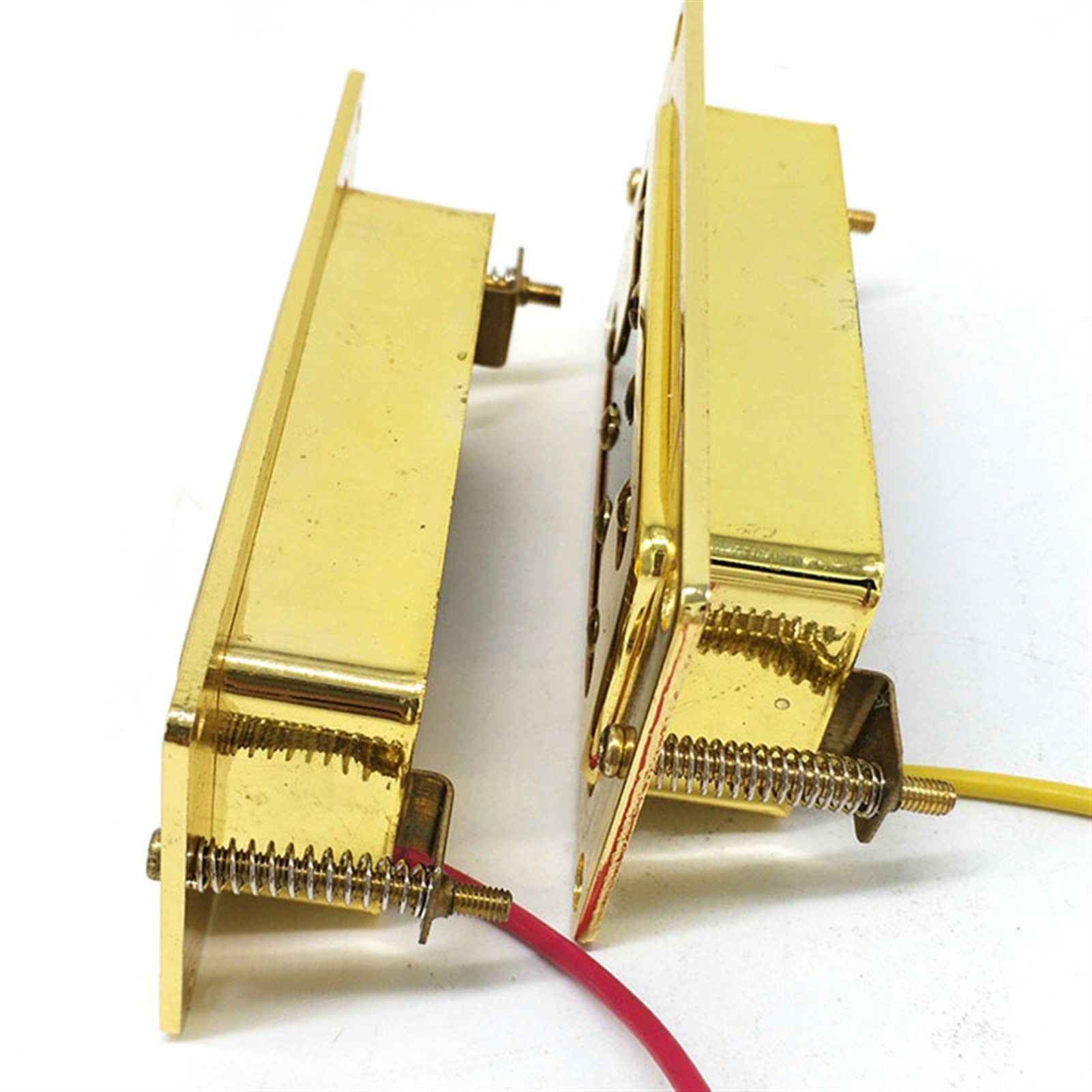 Pastilla De Guitarra Eléctrica De 6 Cuerdas Pastilla De Puente De Cuello Tipo H para Pastilla De Cubierta De Latón De Guitarra Estilo LP con Anillo Set Pastillas