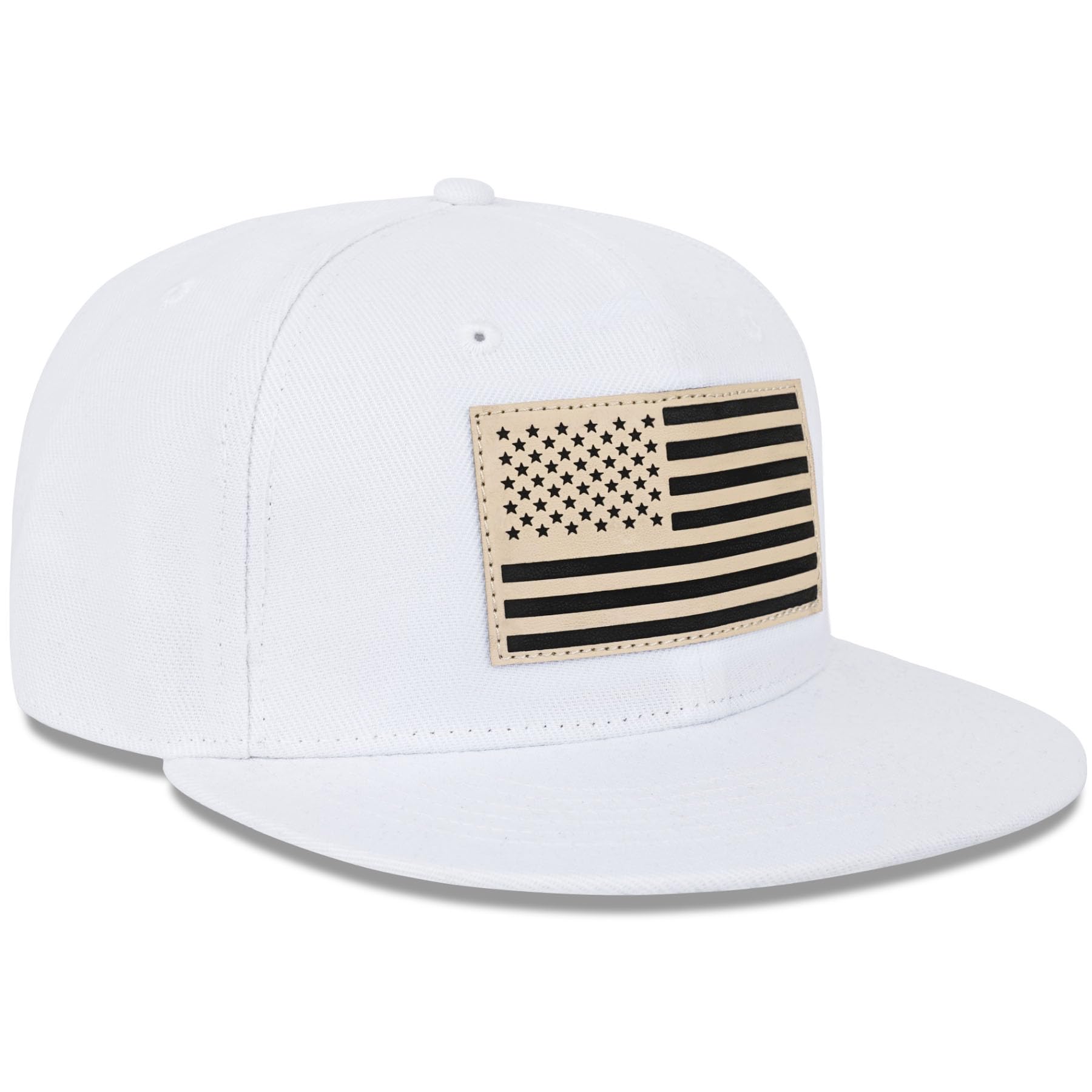 Sombreros de visera plana con bandera estadounidense, para hombres y mujeres, ajuste transpirable y ajustable para uso casual