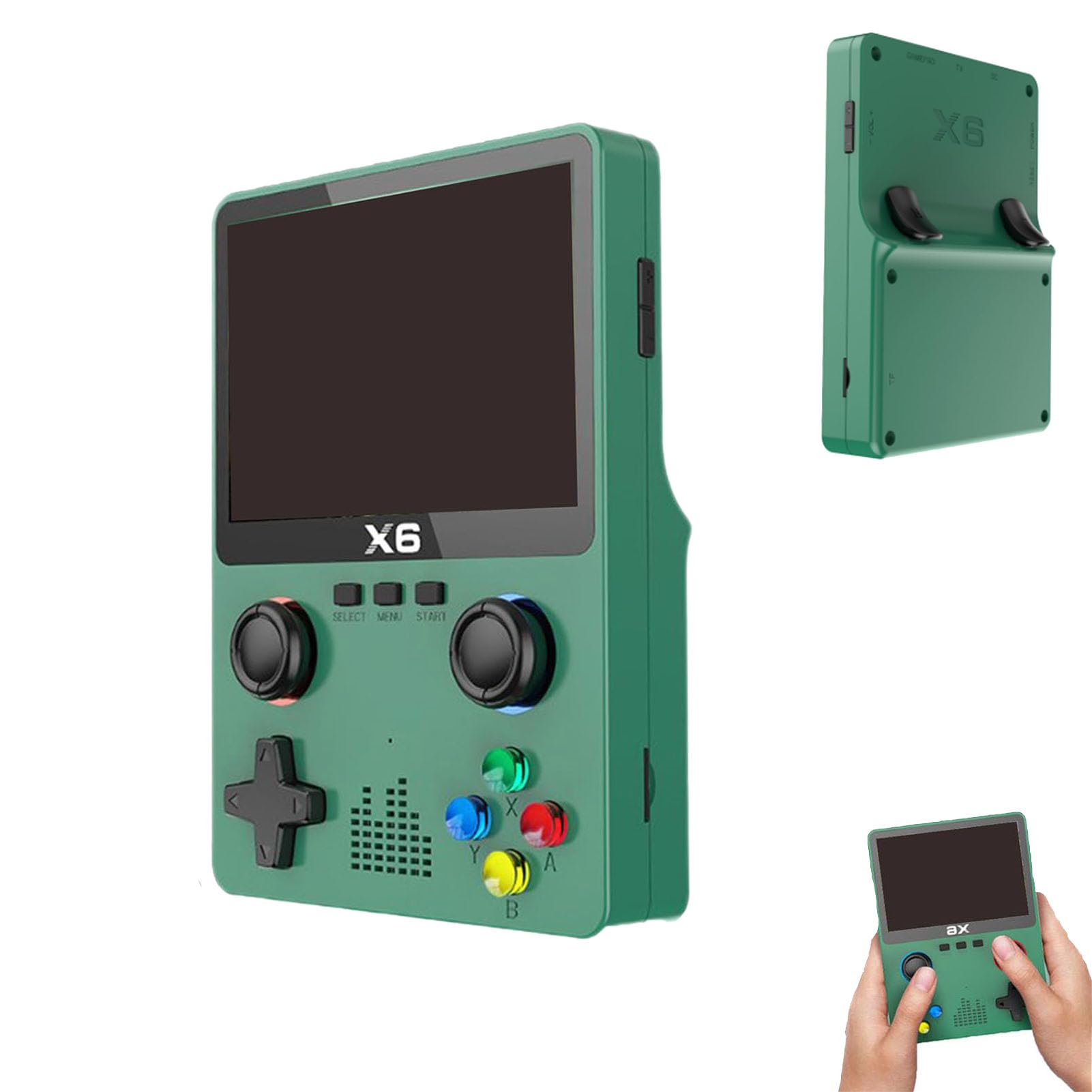 Retroblast Console, RetroBlast 20000 Console, Video Game Console, Mini Retro Game Console, HD Handheld Retro Game Console Support 2 Players Play on Tv (Green)