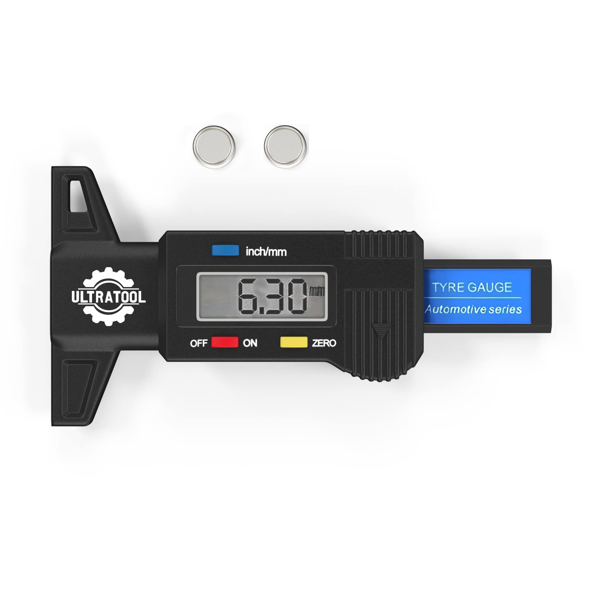 Digitaler Reifenprofilmesser - LCD Display Für Auto & Motorrad Bis 25,4mm