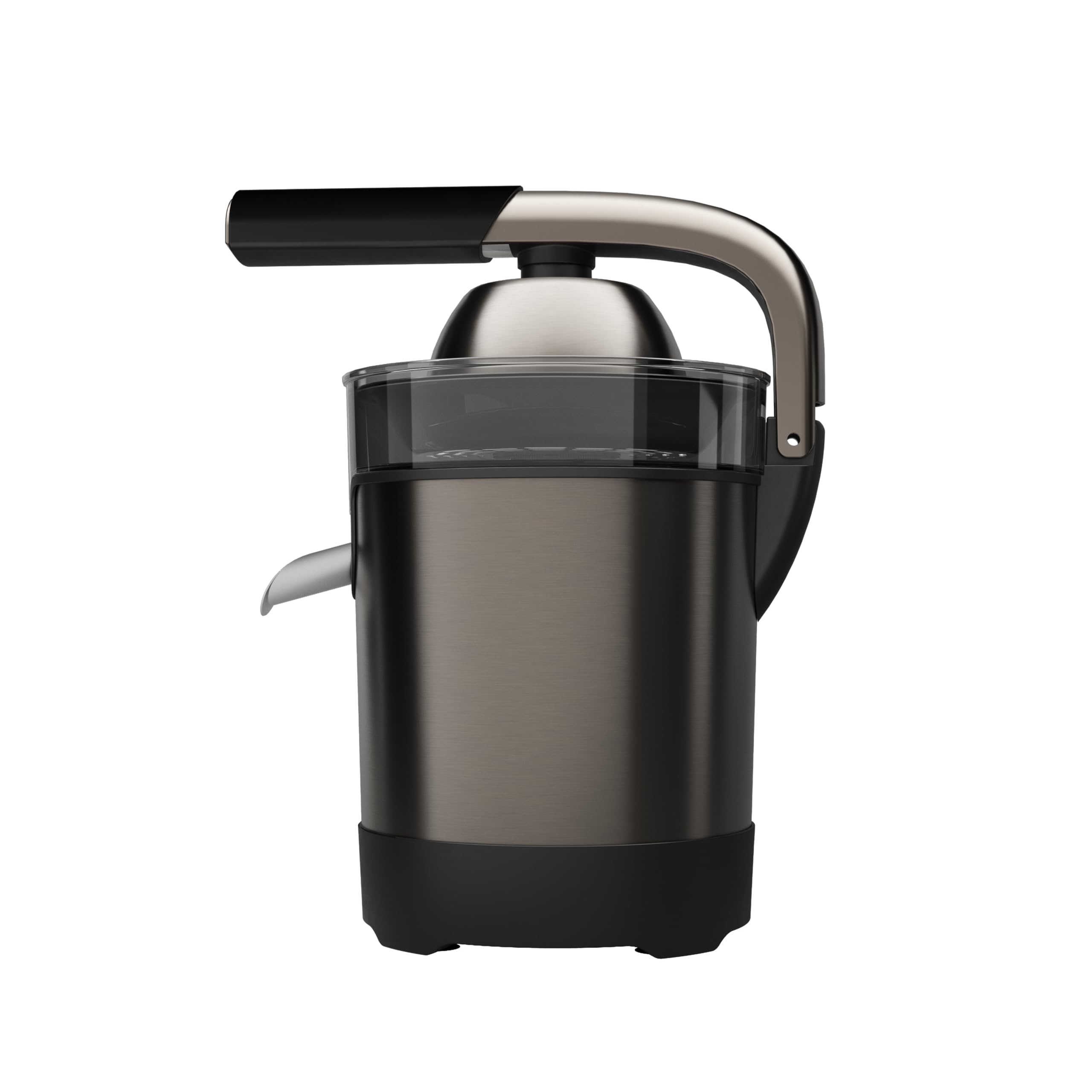 AIWA KORYU 1000 AJC-6000 – Exprimidor eléctrico de palanca 1000W, cuerpo de acero inoxidable, cono y filtro de acero, sin BPA, sistema anti goteo, apto para uso intensivo. Color: Acero Inox