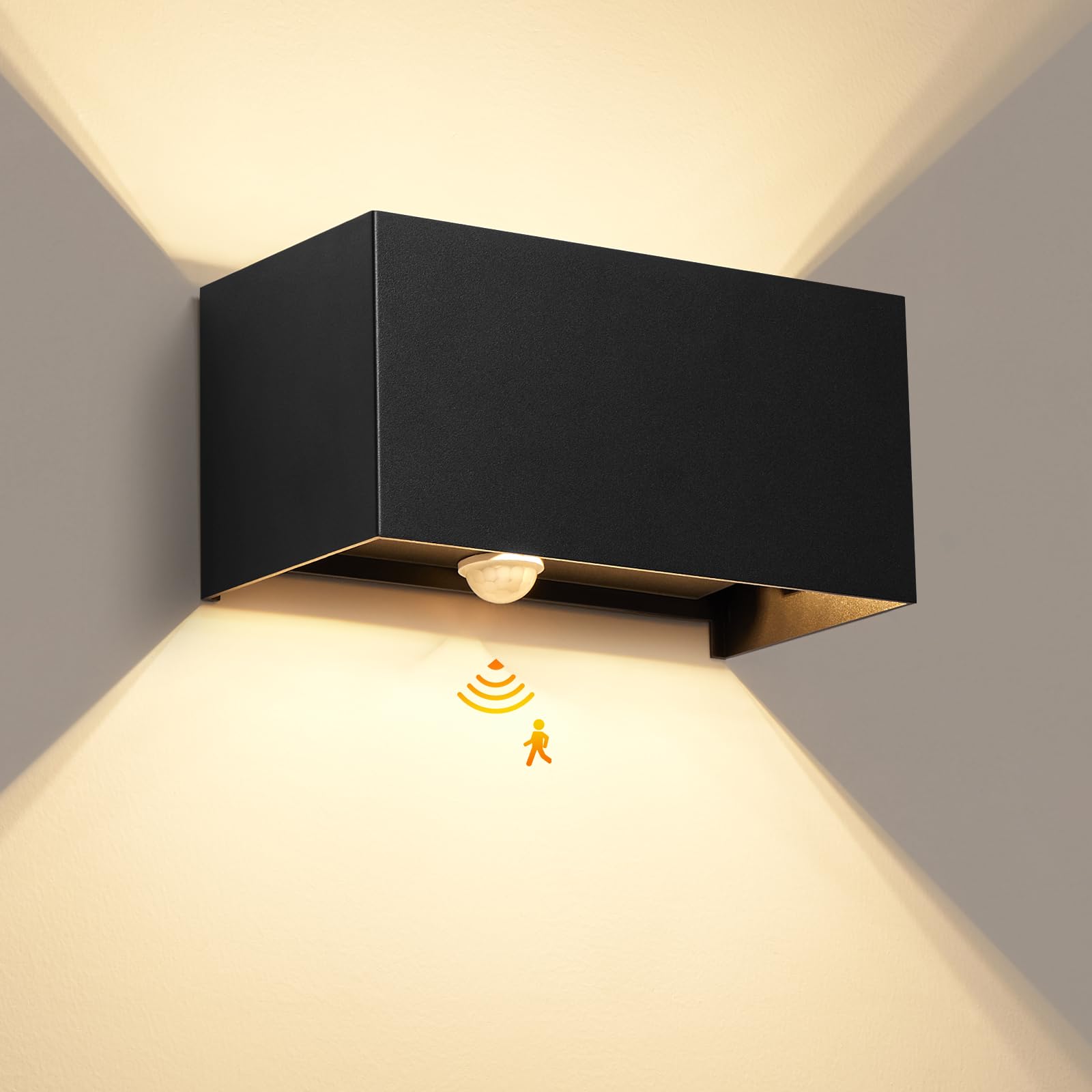 Aussenlampe mit Bewegungsmelder, mit Austauschbarer G9 LED Lampe, 3000K