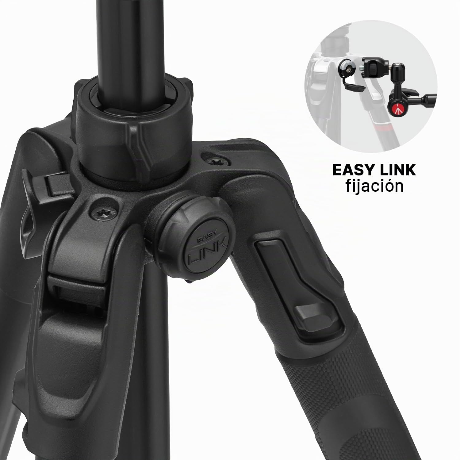 Manfrotto Befree Advanced AS, Trípode de Cámara, Twist Lock, en Aluminio, Compatible Arca-Swiss, Kit Trípode de Viaje Portátil con Rótula, para DSLR, Cámaras sin Espejo, Accesorios de Fotografía