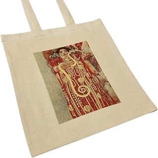 Gustav Klimt Hygeia Vintage Art Tote Bag (Black)