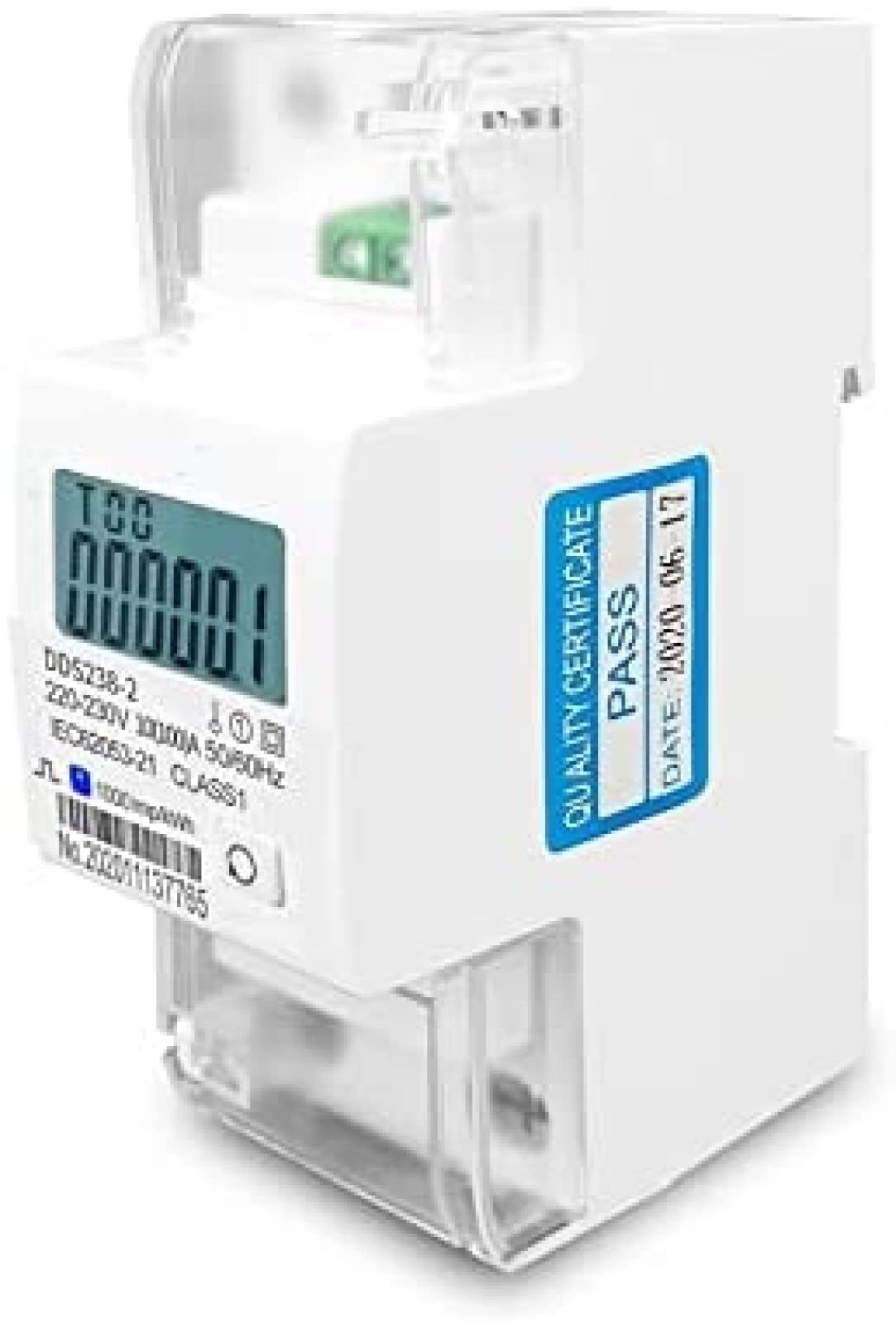 Inteligentny Licznik Energii Dwukierunkowy Jednofazowy Licznik Energii 100A Energia Czynna Kwh Szyna DIN Watogodzina Monitor Zużycia Energii Dokładnie Zrozum Zużycie Energii Elektrycznej,incompara