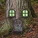 Juegoal Miniature Fairy Gnome Home Window and Door for Trees, Yard Art Garden Sculpture Decoration
