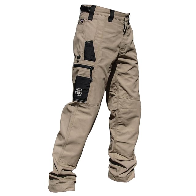 Kitanica Mens RSP Breathable Cotton Nylon Ripstop Cordura Reinforced Outdoor Tactical Work Utility Cargo Pants w 8 Pockets