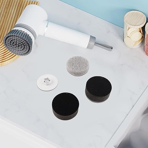 Miniatura 5 de TOPINCN Cabezal giratorio eléctrico, 3 piezas, cabezal de repuesto para cocina, cepillo de limpieza de baño, cepillo de limpieza de baño, cepillo