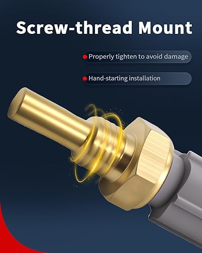 Miniatura 3 de VEHICODE Sensor de temperatura del refrigerante del motor, sensor de temperatura del agua ECT compatible con Toyota Tacoma 4Runner Camry Corolla