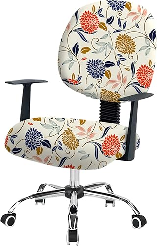 GOSTADY Funda elástica para silla de oficina, funda elástica para silla de computadora, funda giratoria universal para silla de escritorio, lavable,