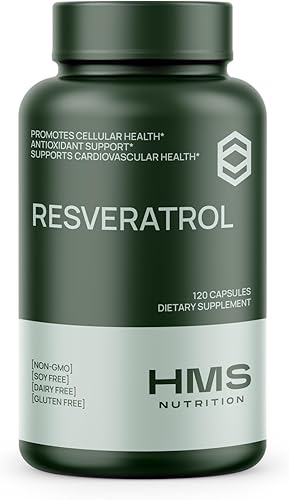 Resveratrol 1400mg 120 Cápsulas Trans-Resveratrol de alta potencia con potentes antioxidantes Acai Grapeseed Té Verde Apoya la salud celular y