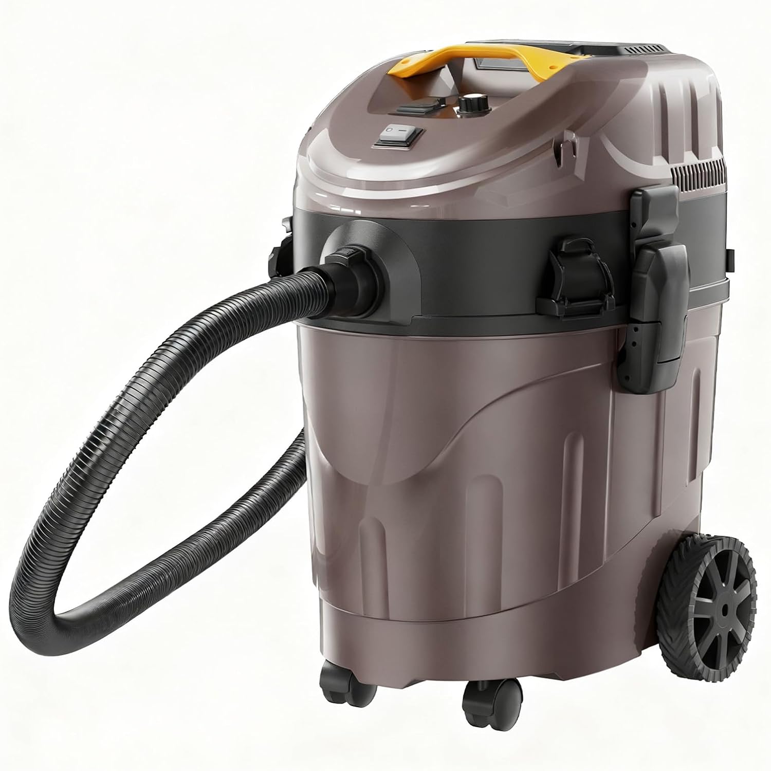 Dust Extractor for Woodworking with Auto-Start Tool Outlet, Variable Suction Control, Dual Cyclone Pre-Separator, Automatic Filter Cleaning, 9-Gallon Shop Vacuum for Sanding and Cutting