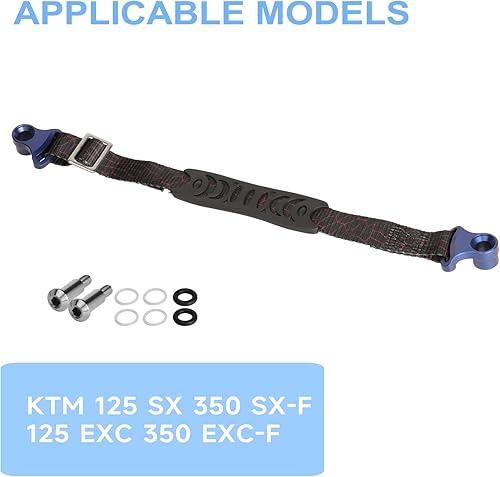 Vista 27 de PRO CAKEN Correa de rescate ajustable trasera para KX KXF KLX RMZ DRZ Dirtbikes Motocross Universal, verde