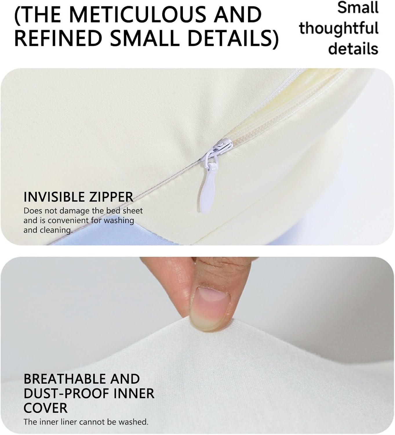 Cloud Pillow - Ergonomic Memory Foam Cloud Pillow for Cervical Neck Support, Cooling Contour Pillow with Breathable Pillowcase for Side, Back, Stomach Sleepers (A)