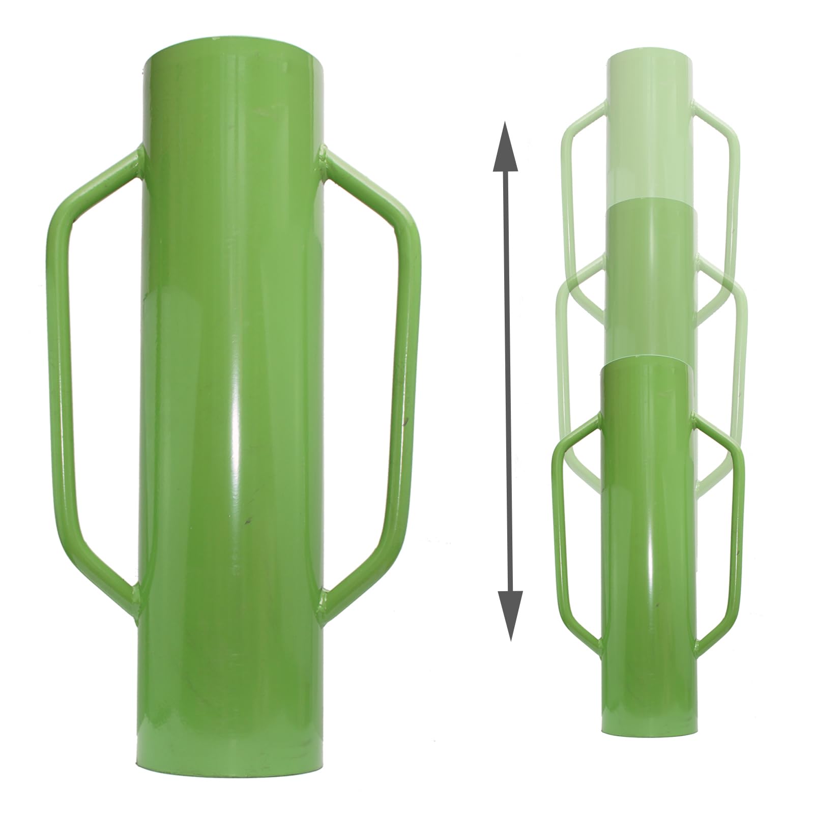 TRUTZHOLM Handramme Handpfahlramme 60cm 15kg ø13cm, für Pfosten mit einem Durchmesser bis zu ø130 mm, Pfahlramme Zaunpfahlramme Zaunramme Pfostenramme