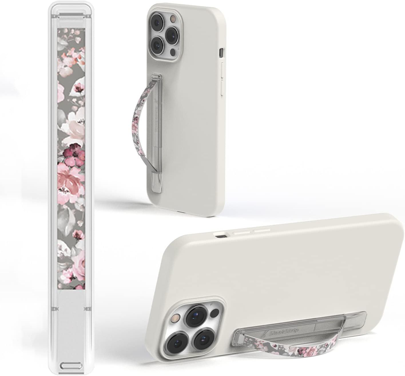 Amazon.com: SleekStrip Phone Grip, Ultra Thin Cell Phone Grips Finger ...
