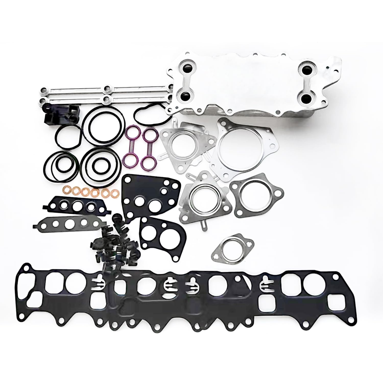 OM642 Ölkühler Dichtungssatz Kompatibel mit Mercedes Ml320 W164 W204 | ölkühler + dichtungssatz für mercedes W203 W204 W211 W212 W213 M272 OM642 6420903237 A6420907737