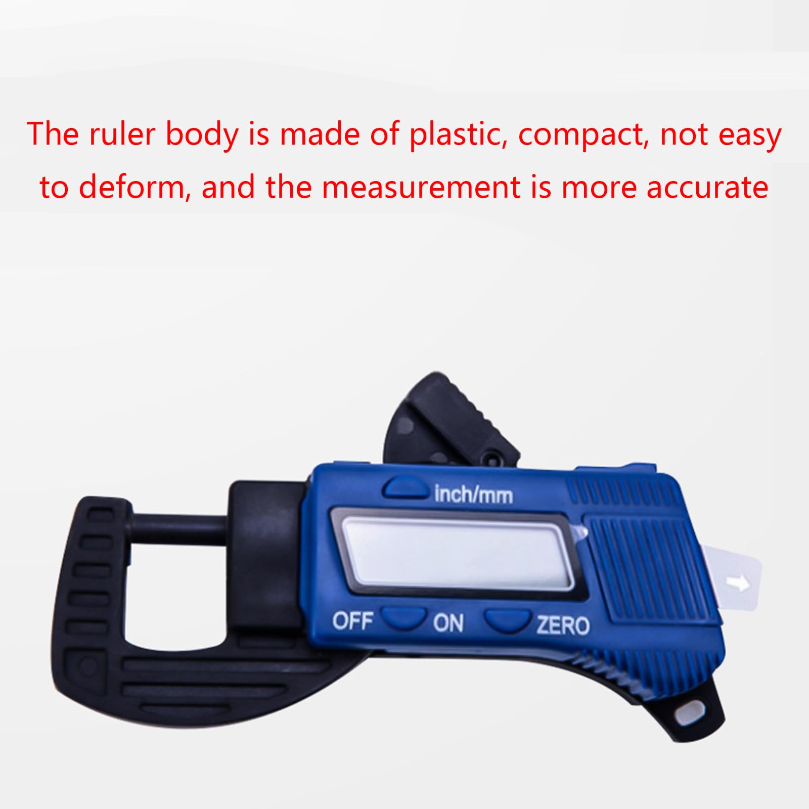 LCD Digital Micrometer Professional Horizontal Electronic Thickness Measuring Tools 0-12.7mm Resolution Thickness Gauge Paint Gauge Thickness Meter For Paper Film Leather Wire Thickness Gauge Jewelry
