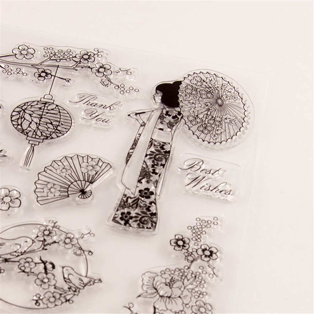 GIVBRO Tampons Transparents Vintage Pour Bâtiment - Pochoir